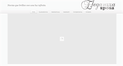 Desktop Screenshot of eleganzzasposa.com